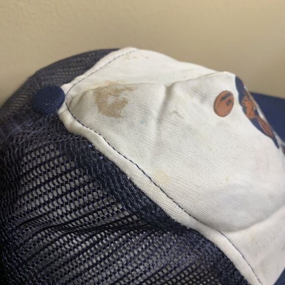 Vintage NFL Kids Chicago Bear Power 1985 AJD Mesh Trucker Snapback Hat Cap - Picture 7 of 11